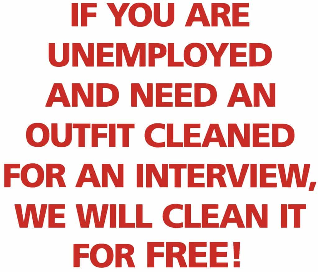Unemployed interview outfit cleaned free