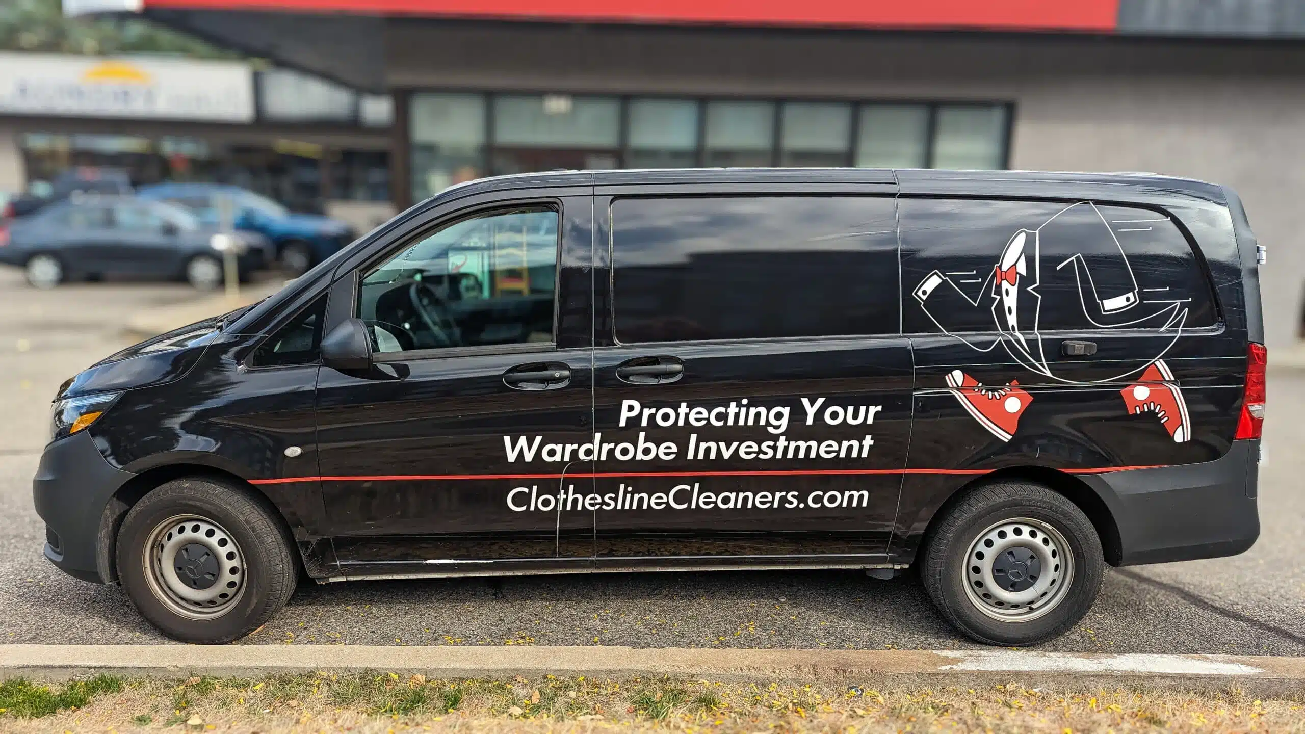 Clothesline Cleaners pickup and delivery van in Boise and Meridian