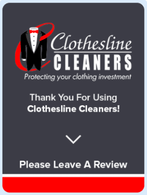 Thank you from Clothesline Cleaners