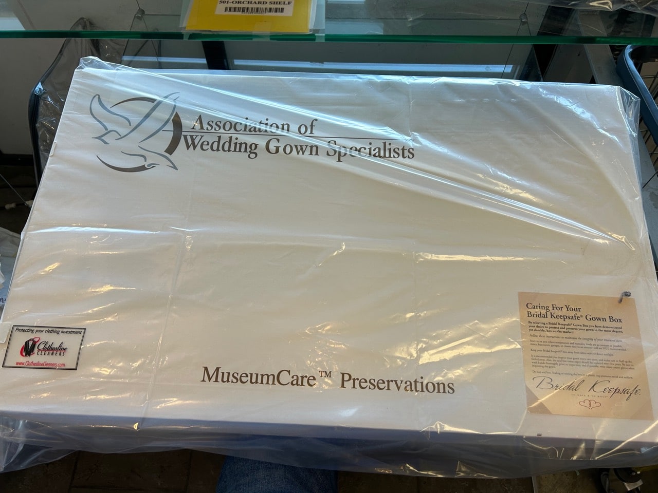 Association of Wedding Gown Specialists MuseumCare Bridal Keepsafe gown preservation box